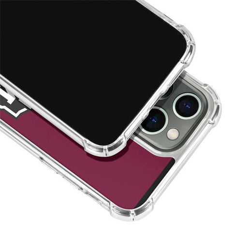 Texas A&M University Black Logo iPhone 14 Pro Clear Case